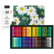 Artecho Oil Pastels Set of 48 Colors, Soft Oil Pastels for Art