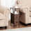 AMHANCIBLE Slim Bedside Table with Charging Station, Narrow Side Table 2