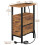 AMHANCIBLE Slim Bedside Table with Charging Station, Narrow Side Table 3
