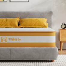 Double Mattresses 10 Inch Hybrid Memory Foam Mattress 4FT6, 7 Zone