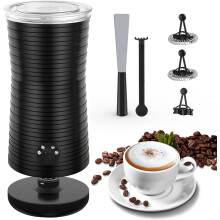 Milk Frother, Morpilot 4 in 1 Electric Milk Frothers|Hot & Cold Milk Foamer| Automatic Milk Steamer, 240ml, 400w, Smart Temperature Controls, Silent