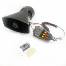 2V 100W Waterproof Car Siren Alarm Horn, 7 Tones, Handheld 158x85mm