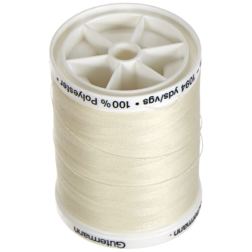 Gütermann Gutermann Sew All Polyester Thread, 1000Mtr, Ivory (0001),5.5 x 4 x 4 1