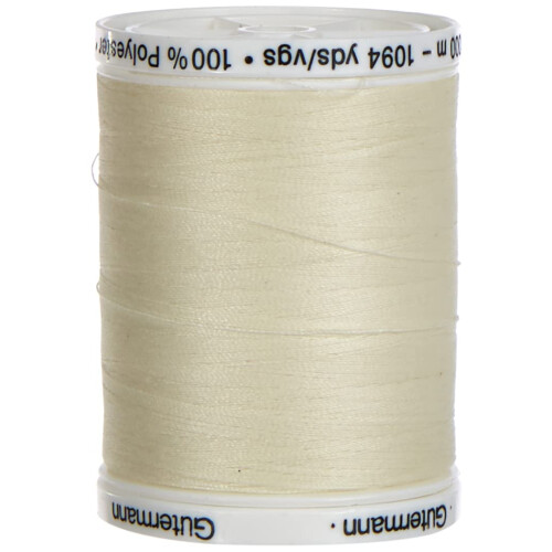 Gütermann Gutermann Sew All Polyester Thread, 1000Mtr, Ivory (0001),5.5 x 4 x 4