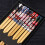5 Pairs Natural Reusable Bamboo Chopsticks with Fortune Cat Pattern, 3