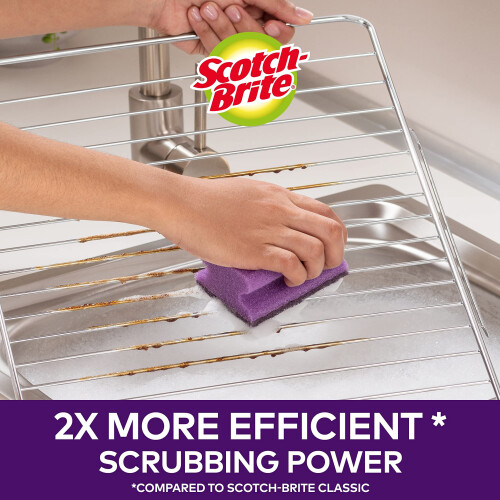 Scotch-Brite Extreme Scrub Sponge, 12 Pieces - High Performance 2