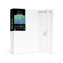 Elan Stretched Canvases 30x45 CM, 6-Pack A3 Canvas for Painting 280