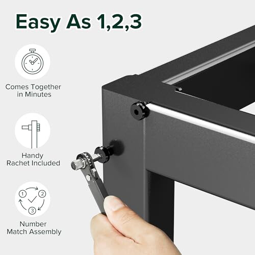 Zinus Elias Double Bed Frame with Storage Space Underneath - 4ft6 (135 2