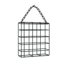 Suet Block Bird Feeder Hanging Metal Suet Cake Holder with Chain