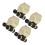 Iron Pool Cue Clips For Billiards Cue Holders, Secure Your Ropes With Ease Using Rope Clamp Solid Brass (Gold) 4
