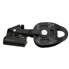Self-Locking Climbing Pulley, Aviation Aluminium Swivel Rope Pulley Block with High Speed Ball Bearing, Elliptic Hanging Point for Mountaineering &