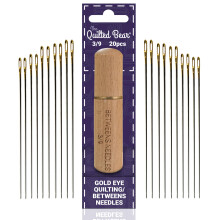 The Quilted Bear Gold Eye Betweens Quilting Needles 3/9-20 Betweens
