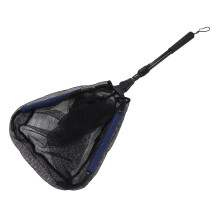 Foldable Fishing Landing Net, Telescopic Aluminium Handle, Floating Fishing Net For Freshwater Or Saltwater, Rubber Coated Waterproof Mesh Ensures