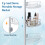 PKBD 4-Tier Rustproof Telescopic Corner Shower Caddy, Height 4