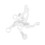 Curtain Glider Hooks White Plastic Curtain Hook, Pack of 50 4