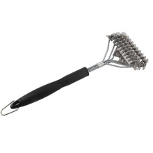 Nachhaltige Grillpflege, lange Lebensdauer, Grillbürste und -schaber aus Edelstahl, 150 % spiralförmig an den Seiten für verbesserte Abdeckung,