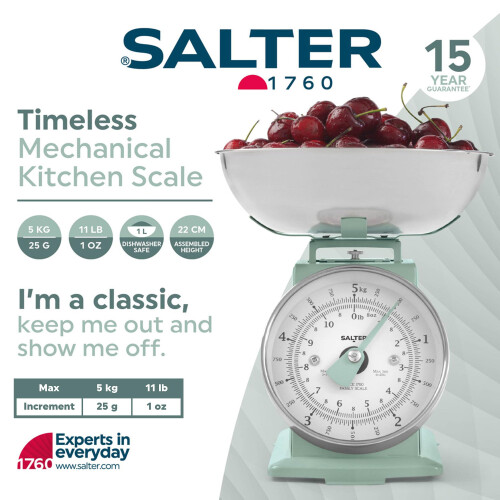 Salter Salter Timeless Mechanical Kitchen Scale – Baking Scale with 5 kg 1