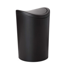 TATAY Bathroom Bin with Swing Lid | Compact and Modern Design | Durable Plastic and Easy to Clean | Made in Spain with 6L Capacity | 19 x 19 x 28 cm