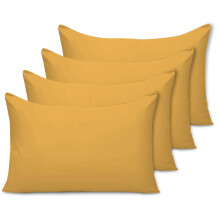 Pamposh Pillow Cases 4 Pack - Standard Size 50 x 75 cm - Double Brushe