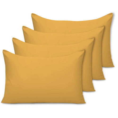Pamposh Pillow Cases 4 Pack - Standard Size 50 x 75 cm - Double Brushe