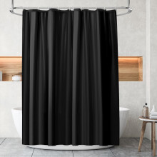 URAQT Shower Curtain Anti Mould, Waterproof PEVA Bath Curtains, Mildew