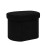 Bonlife Small Ottoman Storage Stool, Oval Folding Boucle Footstool, 1