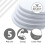 Culpitt Select 10" White Cake Boards, Round, 12mm Thick Lightweight 3