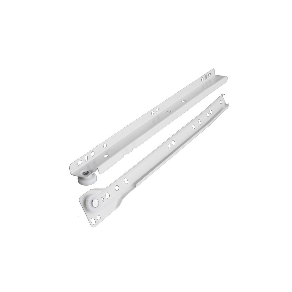 Drawer Runners 300 Mm With Partial Extension In White, 2-Pack 9482828494154