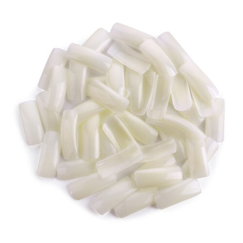 500pcs nail tips milky white false nails acrylic tips