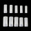 500pcs nail tips milky white false nails acrylic tips 3