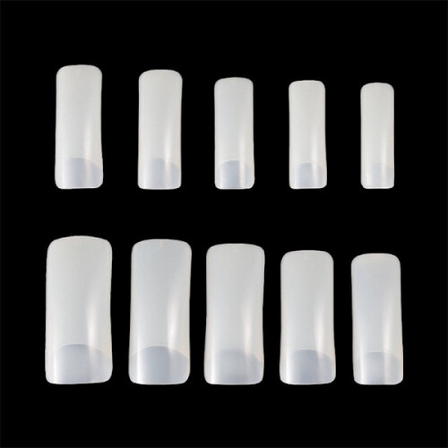 500pcs nail tips milky white false nails acrylic tips 2
