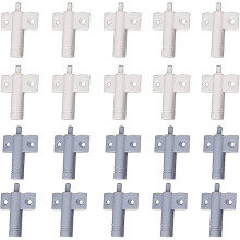 20 pieces kitchen door dampers, cabinet dampers, drawer dampers, soft and quiet dampers, for cabinets, doors (white + gray)