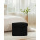 Bonlife Small Ottoman Storage Stool, Oval Folding Boucle Footstool, 7
