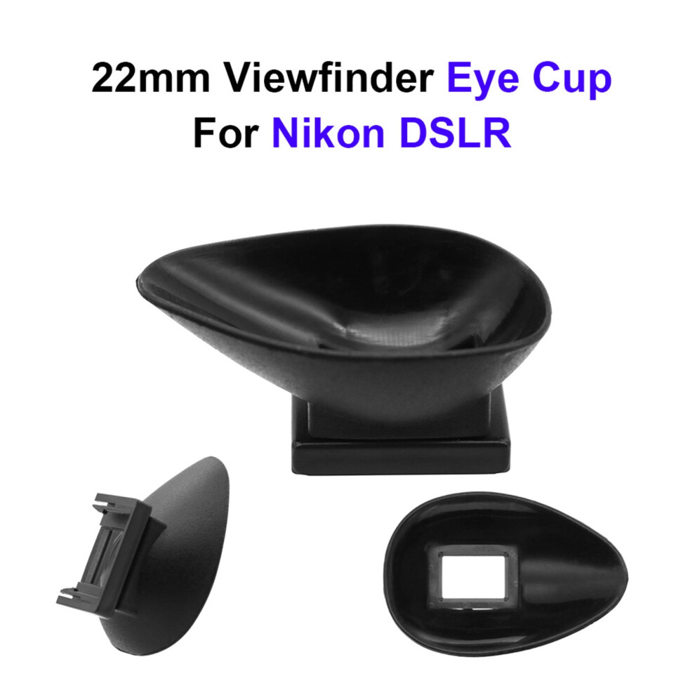Susuchens Ergonomic Eyepiece Eye Cup For Nikon Dslr D750-D610-D600-D90-D80-D70-D7200 Isolation Comfortable Viewing Light/Black 9482828495502