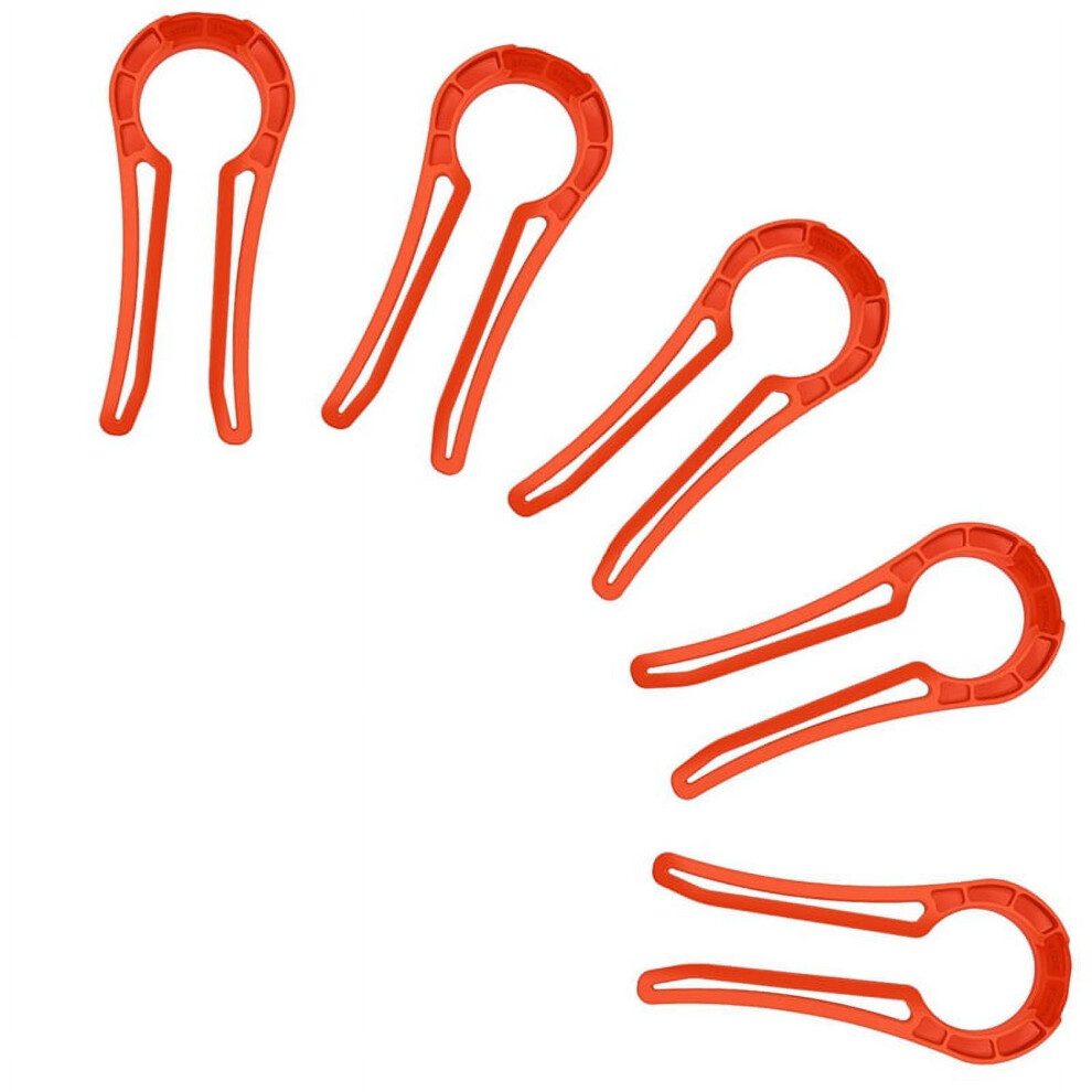 Gas Stove Knob Lock, Stove Knob Locks Proof Oven Knobs Covers Lock 5 Pack Orange/Red