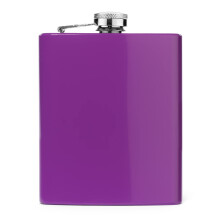 Purple Matte 7oz Stainless Steel Hip Flask