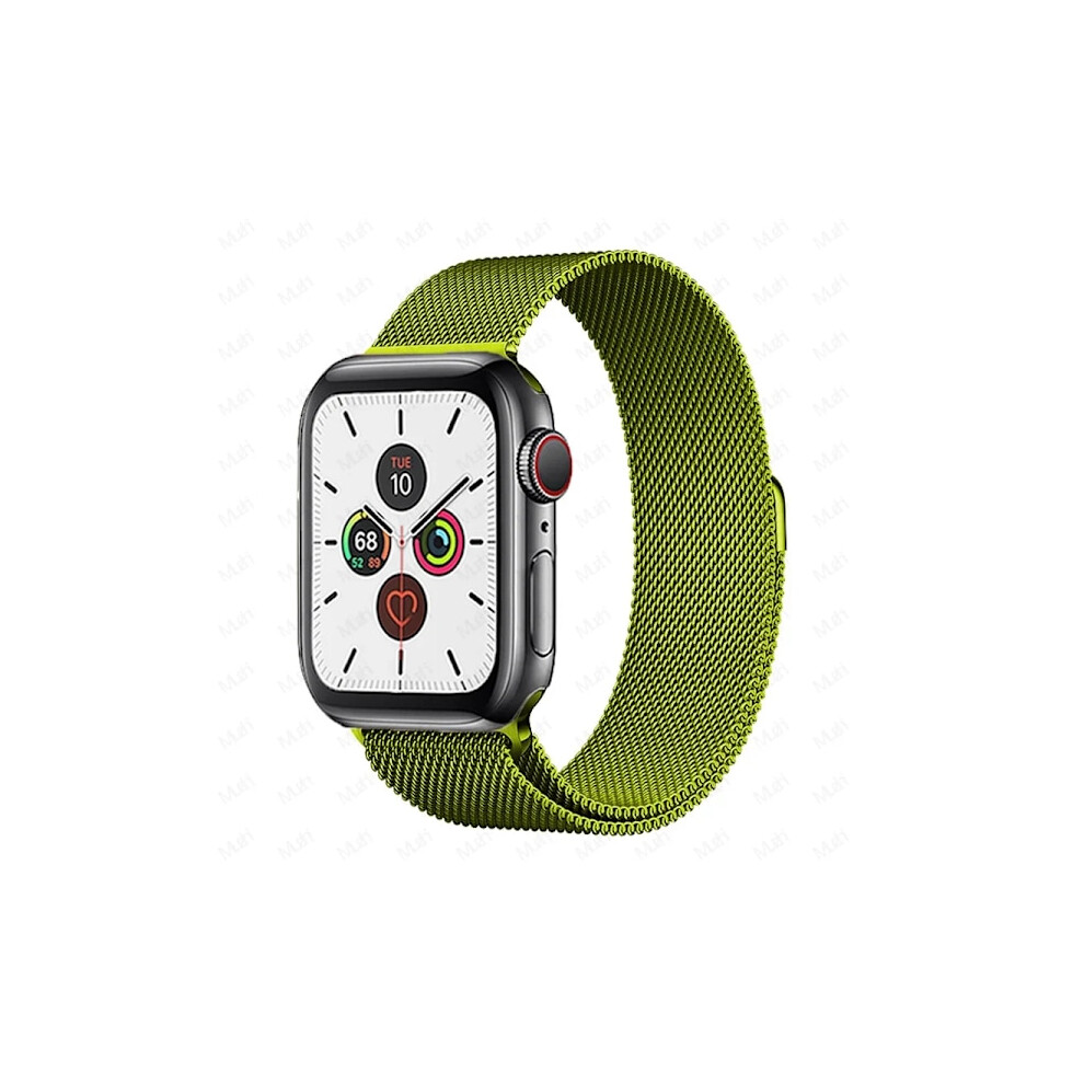 Milanese Loop Compatible With Apple Watch 38-49Mm, Metal Bracelet For Iwatch Series 9-3, Se, Ultra 2, 40/41/42/44/45Mm, Glass Green 9482828496707