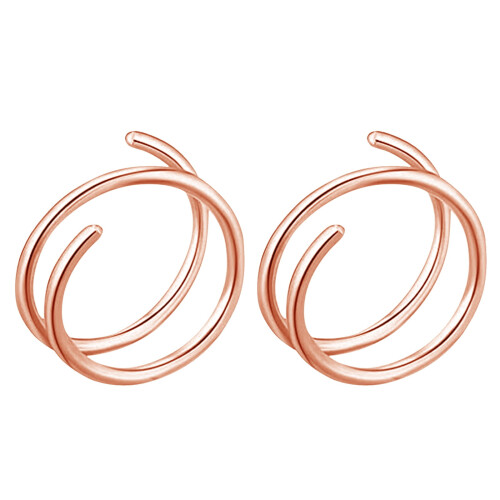 Δαχτυλίδι με διπλό κρίκο για τη μύτη Leileiiiii22g7mm, Σπειροειδές δαχτυλίδι μύτης για