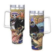 One Pi-E-Ce40oz H2.0 Edelstahl-Vakuumisolierter Becher mit Deckel und Strohhalm für Wasser, Eistee, Kaffee oder Smoothies