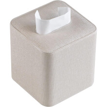 Husă pentru cutie de șervețele din piele PU cu închidere magnetică, suport pătrat dreptunghiular pentru cutie de șervețele cu design rotunjit
