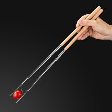kladzum Stainless Steel Extra Long Cooking Chopsticks, Household Chopsticks for Hotpot, 15.35" Reusable Chopsticks, Kitchen Chopsticks