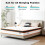 SEZMOONSI Double Mattress 4FT6, Gel Memory Foam, Individually Medium 4