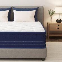 PurrJoys Double Mattresses, 10 Inch Gel Memory Foam 7 Zone Orthopedic