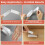 SADOKNS 6-Roll Double Sided Tape (120m Total) - Assorted Widths: 4