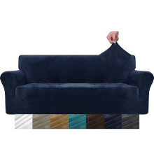 MAXIJIN Thick Velvet Sofa Covers 3 Seater Super Stretch Non Slip Couch