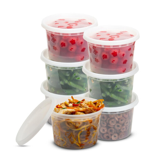 Superior 20-Pack 16oz Microwave Containers With Lids – Durable