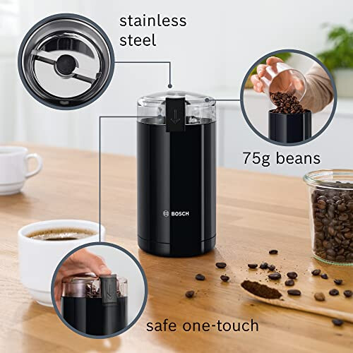 Bosch Bosch Coffee Electric Grinder, for 75 g Beans with One Touch 2