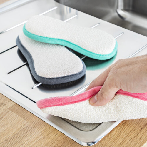 Minky Minky Anti-Bacterial Cleaing Pad | 3 Pack | Reusable Microfibre Cloth 1