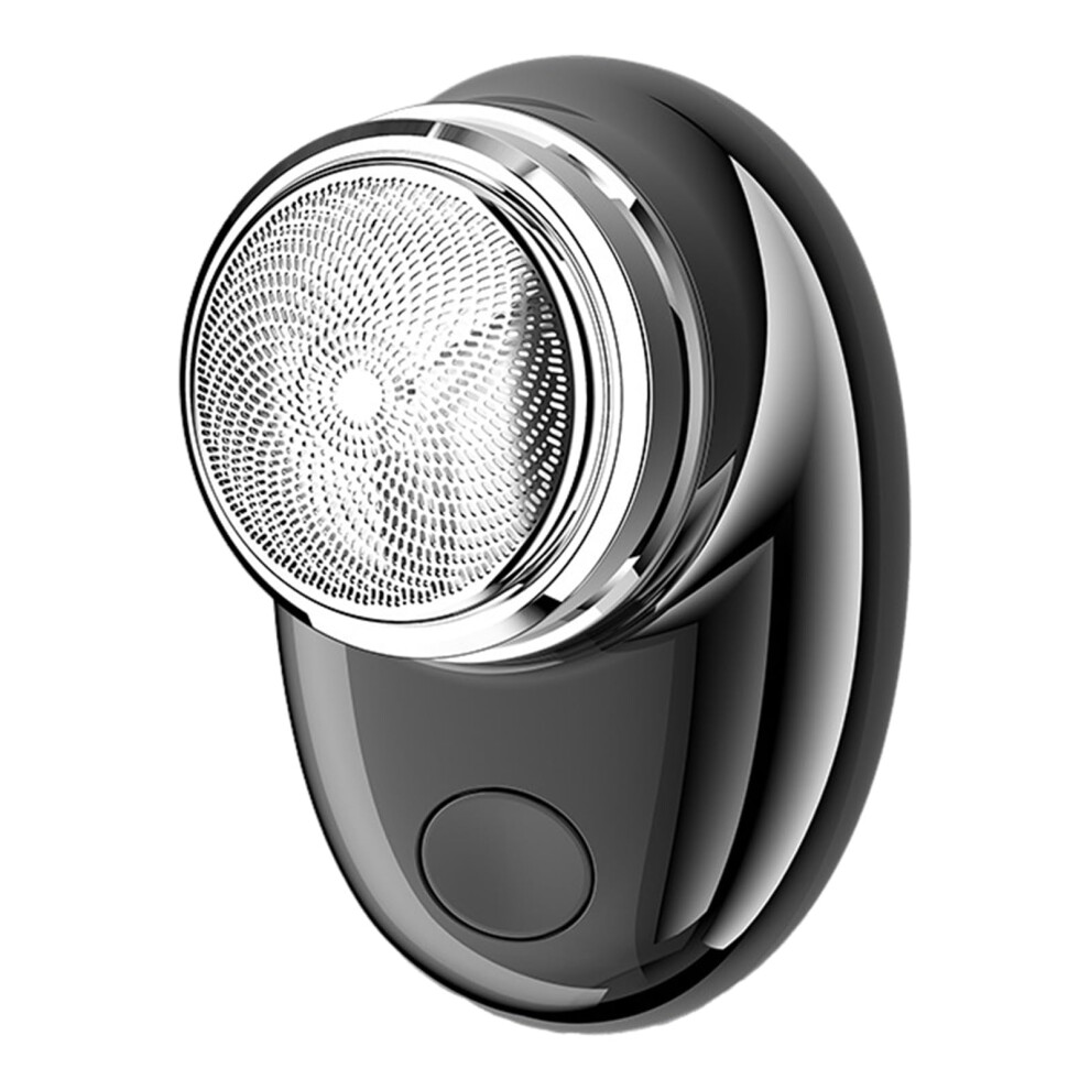 Electric Shaver USB Rechargeable Waterproof Beard Trimmer for Men Compact Fast Charging Black