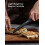 Knife Set, Yabano 7 Pieces Kitchen Knife Set with Universal Plastic 6